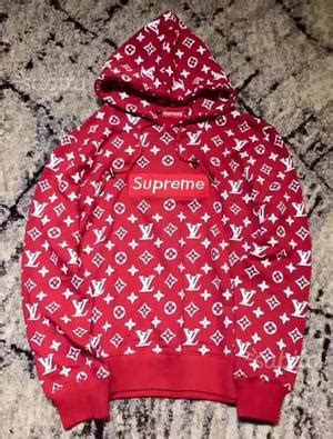 felpa louis vuitton x supreme originale|louis vuitton sweatpants.